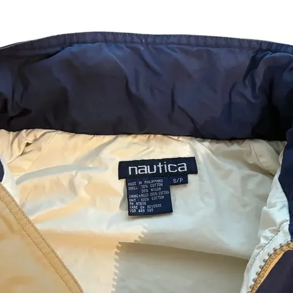 Nautica Challenge J-Class Sailing Brown Vintage 90’s Jacket Coat Men Size Small - Picture 7 of 11